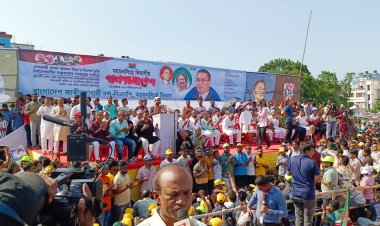 বাধা পেরিয়ে ময়মনসিংহের সমাবেশস্থলে বিএনপির নেতা-কর্মীরা