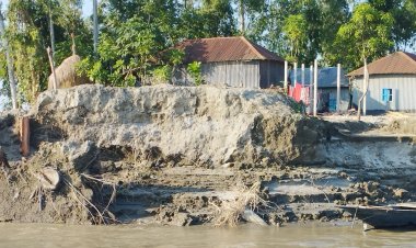 ব্রহ্মপুত্র নদে বিলীন ২৫ বাড়ি, হুমকির মুখে আরও ৫০ পরিবার