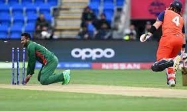 পর পর ২ রান আউটে বিপর্যয়ে নেদারল্যান্ডস