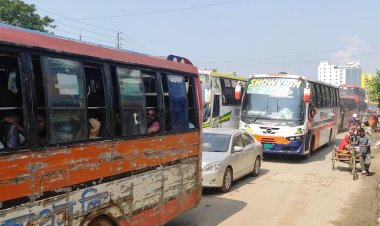 ঢাকা-ময়মনসিংহ মহাসড়কে তীব্র যানজট