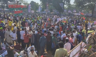 রংপুরে বিএনপির গণসমাবেশ সমাবেশস্থলে নেতা-কর্মীর ঢল