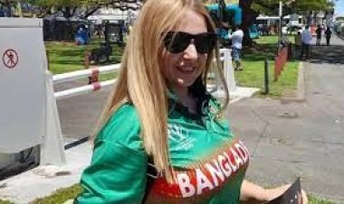 বাংলাদেশের খেলা দেখতেই লন্ডন থেকে এসেছি: ব্রিটিশ তরুণী