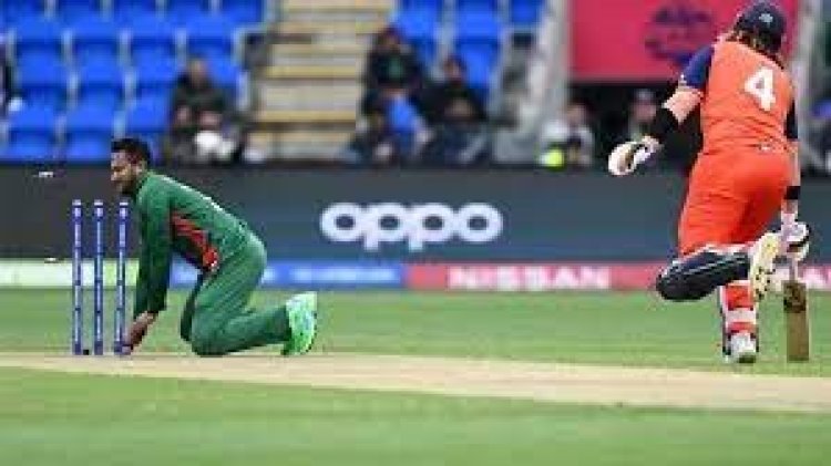পর পর ২ রান আউটে বিপর্যয়ে নেদারল্যান্ডস
