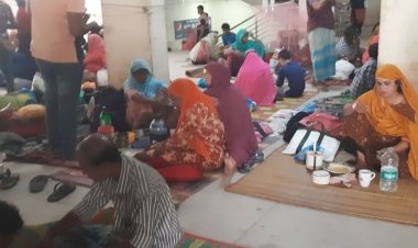 খুমেক হাসপাতালে ধারণক্ষমতার তিন গুণ রোগী, ফ্লোরেই চিকিৎসা