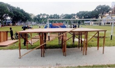 শনিবার ফরিদপুরে বিএনপির গণসমাবেশ, চলছে মঞ্চ নির্মাণ কাজ