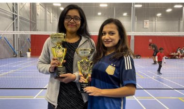 মিশিগানে ব্যাডমিন্টনে চ্যাম্পিয়ন বুশরা-মিথিলা