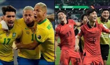  ব্রাজিলের শেষ আটে ওঠার লড়াইয়ে আজ সামনে দক্ষিণ কোরিয়া