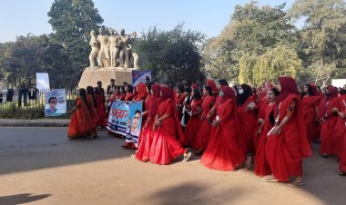 খণ্ড খণ্ড মিছিল নিয়ে ছাত্রলীগের সম্মেলনে নেতাকর্মীরা