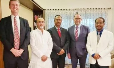 জাতীয় পার্টির নেতাদের সঙ্গে পিটার হাসের সাক্ষাৎ, আলোচনায় অবাধ ও সুষ্ঠু নির্বাচনের গুরুত্ব