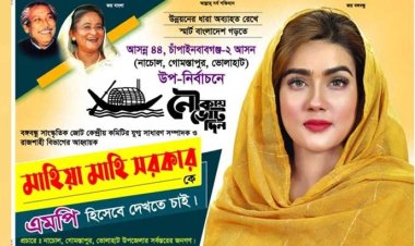 ভাইরাল মাহির নির্বাচনি পোস্টার