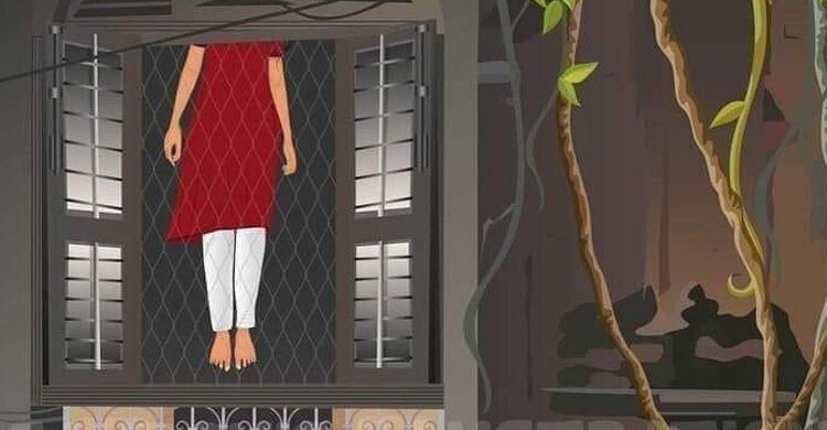 ঘরে ঝুলছিল নারীর মরদেহ, বাড়ির মালিক পলাতক