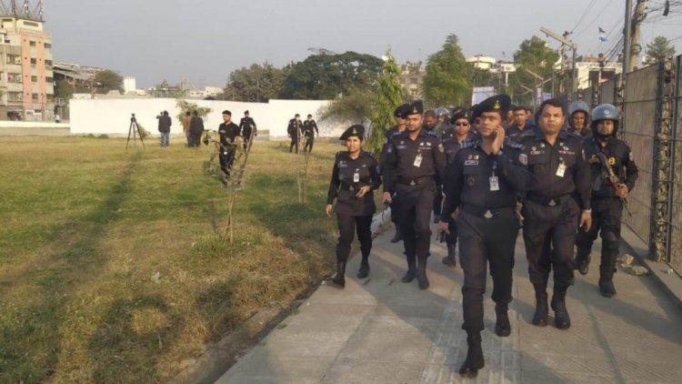 গোলাপবাগ মাঠ পরিদর্শনে র্যাব