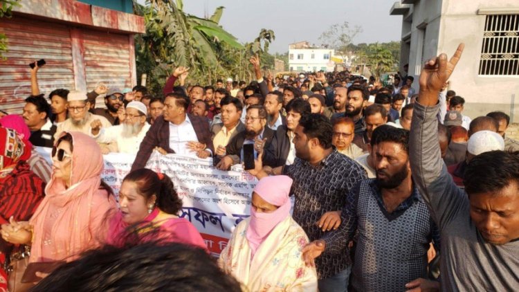 বিএনপির কেন্দ্রীয় নেতাদের মুক্তির দাবিতে নরসিংদীতে গণমিছিল, আটক ১৭