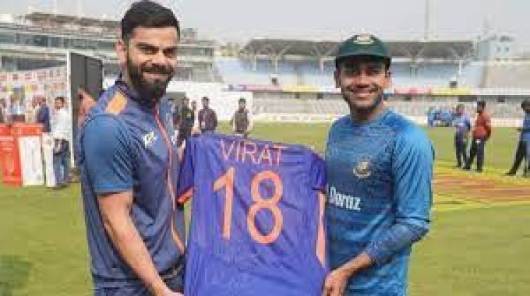 তিক্ততা ভুলে মিরাজকে জার্সি উপহার দিলেন কোহলি