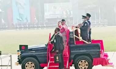 রাজারবাগে পুলিশের প্যারেড অনুষ্ঠানে প্রধানমন্ত্রী