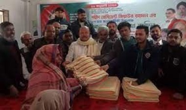 মুন্সীগঞ্জে ছাত্রদলের কম্বল বিতরণ