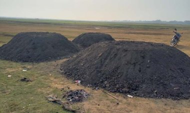 তাহিরপুরে চুরির কয়লা জব্দ