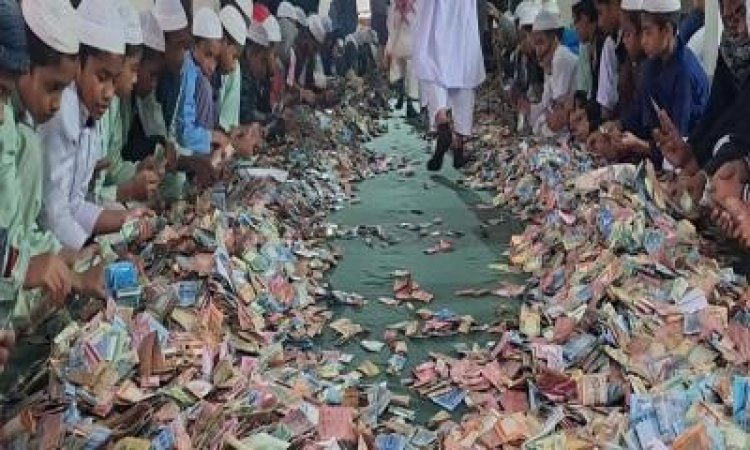 পাগলা মসজিদে দানের টাকার পাহাড়, রেকর্ড ২০ বস্তায় চার কোটি ১৮ লাখ টাকা