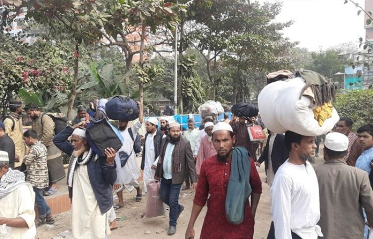 আখেরি মোনাজাত শেষে ফিরতি পথে ভোগান্তি
