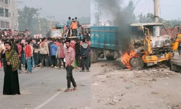গাজীপুরে ট্রাকচাপায় নিরাপত্তাকর্মী নিহত, মহাসড়ক অবরোধ-ভাঙচুর