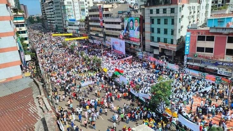 নয়াপল্টনে বিএনপির সমাবেশ শুরু