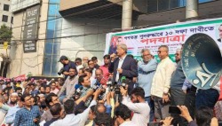 শান্তিপূর্ণভাবে পদযাত্রা শেষ করতে চাই: আমিনুল হক