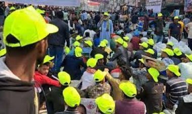 বিএনপির সমাবেশ দুপুরে, লোকারণ্য নয়াপল্টন