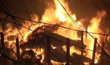 গাজীপুরে ঝুটের গোডাউনে আগুন