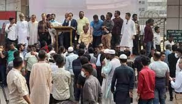 শ্যামলীর মাঠে বিএনপির পদযাত্রায় অংশ নিতে জড়ো হচ্ছেন নেতাকর্মীরা