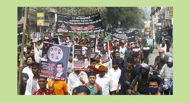 রাজধানীতে বিজেপির র্যালিতে নেতাকর্মীদের ঢল