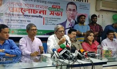 জনগণের উত্তাল তরঙ্গের সুনামিতে সরকার ভেসে যাবে: মির্জা ফখরুল