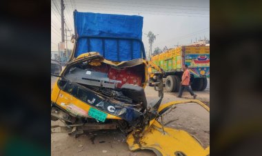 গাজীপুরে মুরগিবাহী পিকআপ ও ট্রাকের সংঘর্ষে নিহত ২