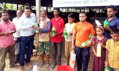 রমজানে এক টাকা লিটার দুধ বিক্রি করবেন এরশাদ উদ্দিন