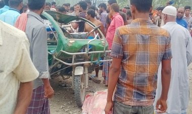 ভোলায় বাস চাপায় দুই কলেজছাত্রীসহ ৩জন নিহত