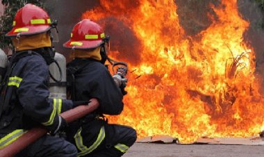 মগবাজারে নির্মাণাধীন ভবনে আগুন