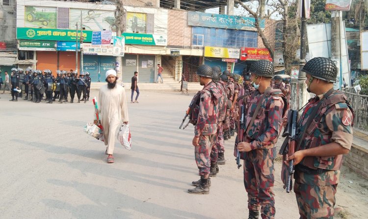 থমথমে পঞ্চগড়ে বাড়তি নিরাপত্তা