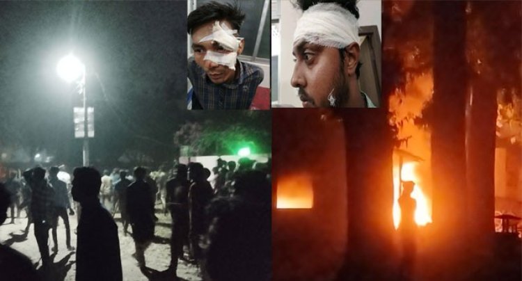 রাবি শিক্ষার্থীদের সাথে স্থানীয়দের সংঘর্ষ : আহত ৪০