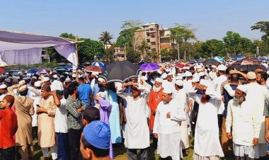মাওলানা যোবায়ের আহমদ চৌধুরীর জানাজায় মানুষের ঢল