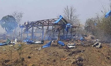 মিয়ানমারে সেনাবাহিনীর বিমান হামলা, নিহত বেড়ে ১০০