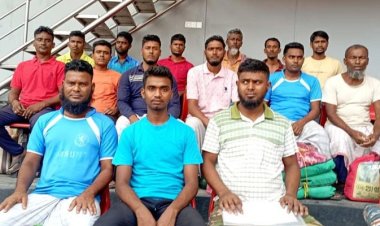 ভারতে আটকে পড়া ১৫ জেলে ৯ মাস পর দেশে ফিরল