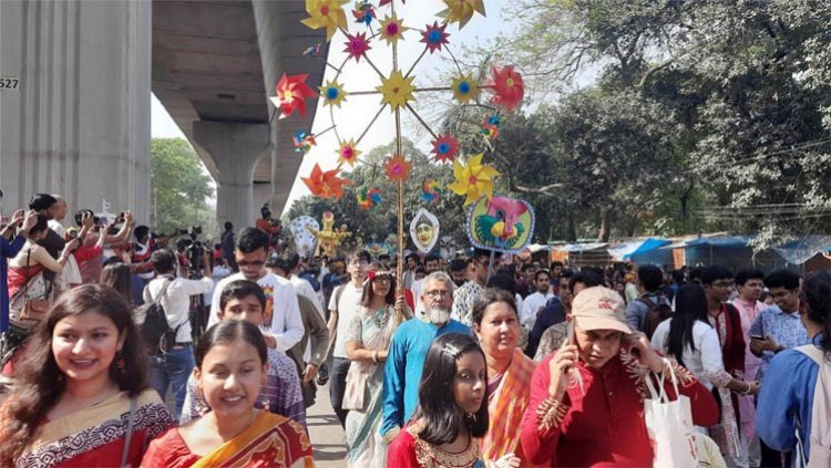 মঙ্গল শোভাযাত্রা শুরু