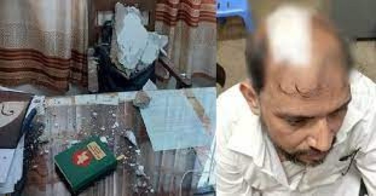 ছাদের পলেস্তারা ভেঙে পড়ে দুদক কর্মকর্তা আহত