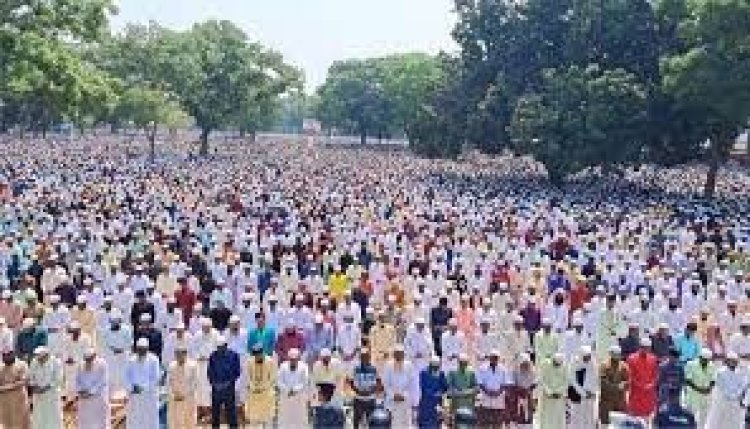 শোলাকিয়া জনসমুদ্র, পাঁচ লক্ষাধিক মুসল্লির নামাজ আদায়