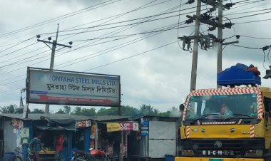 স্টিল মিলের ভারী মালামাল মাথায় পড়ে শ্রমিক নিহত