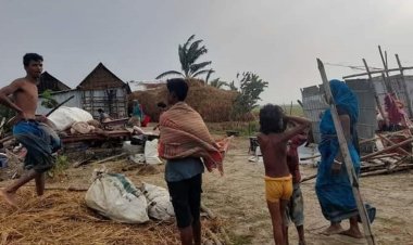 নেত্রকোণায় কালবৈশাখী ঝড়ে ঘরবাড়িসহ ফসলের ব্যাপক ক্ষতি