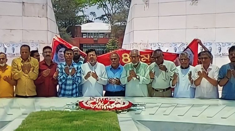 শ্রমিক দলের ৪৪ তম প্রতিষ্ঠাবার্ষিকী উপলক্ষে জিয়ার মাজারে নেতাদের শ্রদ্ধা