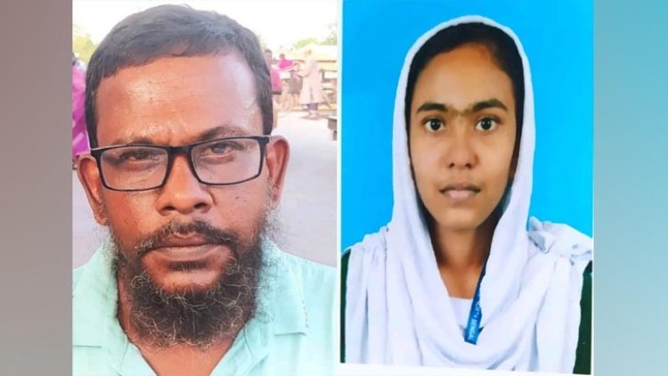 মেয়ের সঙ্গে এসএসসি পরীক্ষা দিচ্ছেন বাবা