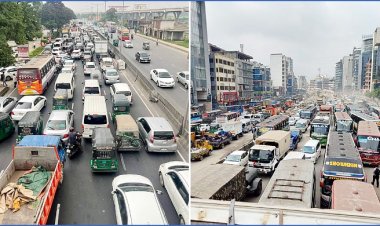 বিমানবন্দর-উত্তরা সড়কে তীব্র যানজট