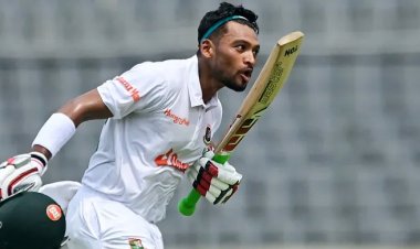 দ্বিতীয় ইনিংসেও অসাধারণ সেঞ্চুরি নাজমুল হোসেন শান্তর