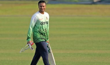 ব্যাটিংয়ে অনুশীলনে ফিরলেন সাকিব